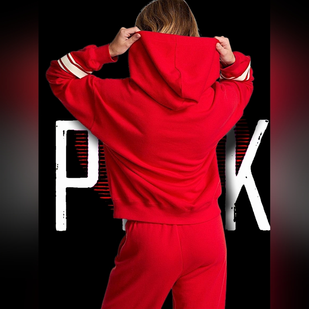 VS PINK Ivy Fleece Campus Hoodie & Matching Sweatpants Size XXL PRICE IS FIRM!!! - Picture 5 of 10